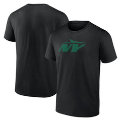 New York Jets Secondary Logo Lightweight T-Shirt Black | NFL