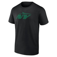 New York Jets Secondary Logo Lightweight T-Shirt Black | NFL