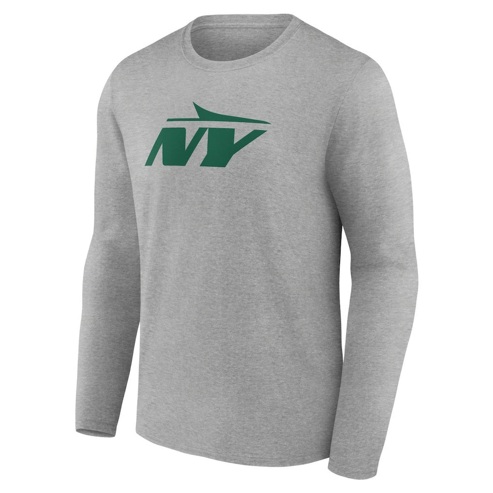 New York Jets Secondary Logo Long Sleeve T-Shirt Gray | NFL