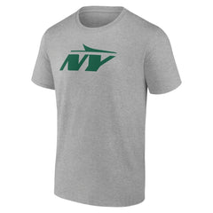 New York Jets Secondary Logo Lightweight T-Shirt Heather Gray | NFL