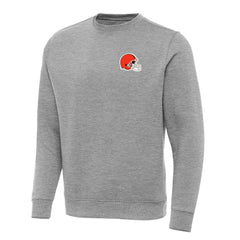Cleveland Browns Antigua Victory Pullover Sweatshirt Heather Gray | NFL
