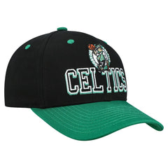 Boston Celtics Backside Script 2-Tone Pro Crown Adjustable Hat Black/Kelly Green - NBA