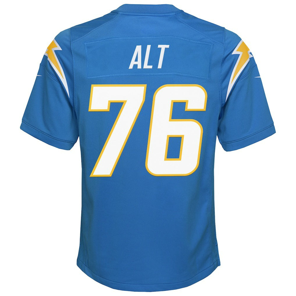 Joe Alt Los Angeles Chargers Youth Game Jersey Powder Blue | Nike for Sale