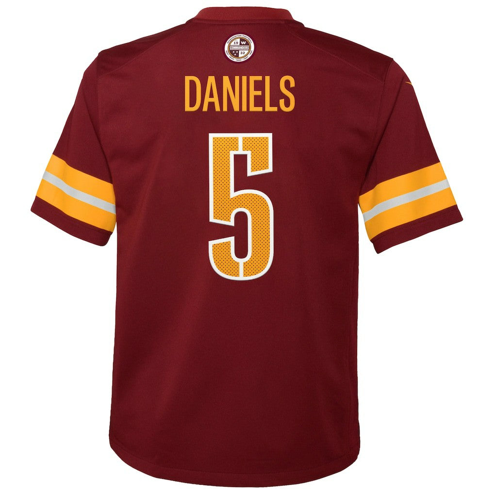 Jayden Daniels Washington Commanders Youth Game Jersey Burgundy | Nike for Sale