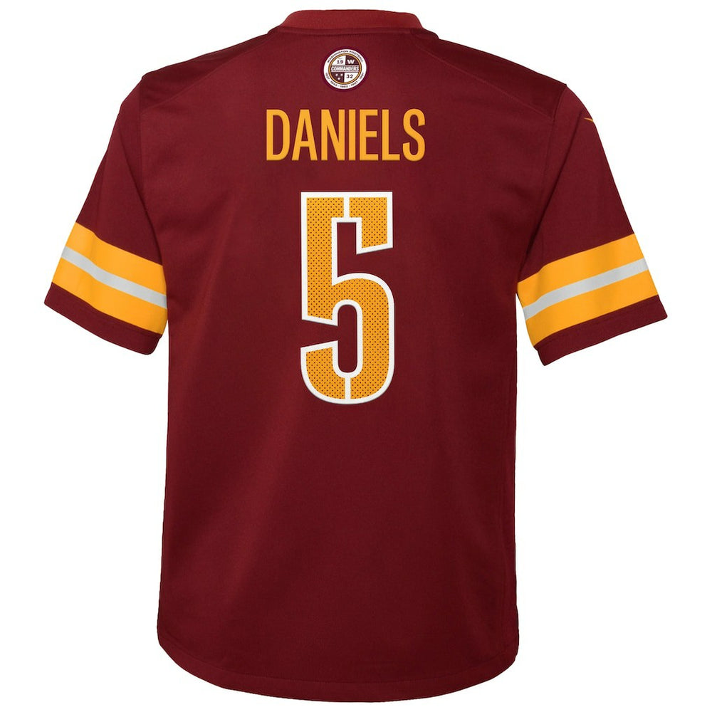 Jayden Daniels Washington Commanders Youth Game Jersey Burgundy | Nike for Sale