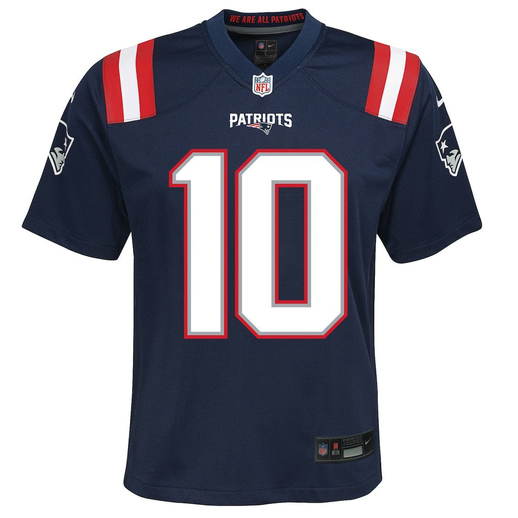 Drake Maye New England Patriots Youth Game Jersey Navy | Nike for Sale