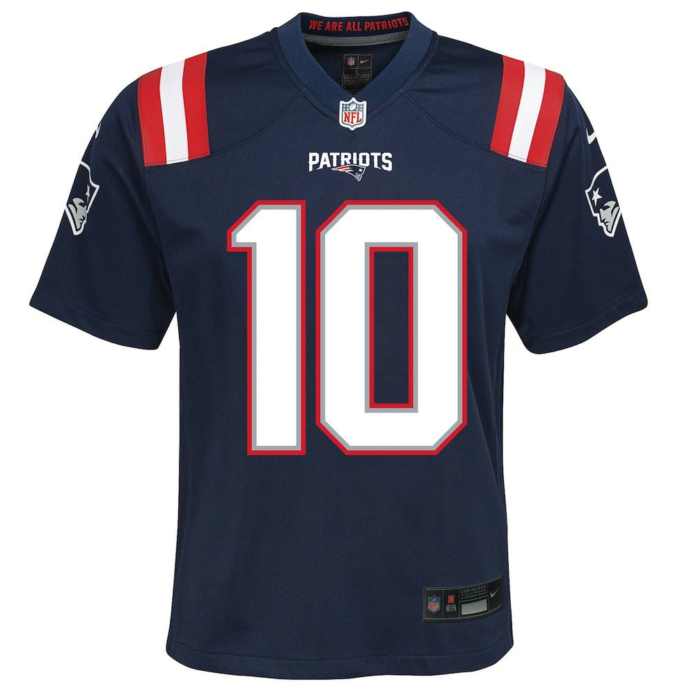 Drake Maye New England Patriots Youth Game Jersey Navy | Nike for Sale
