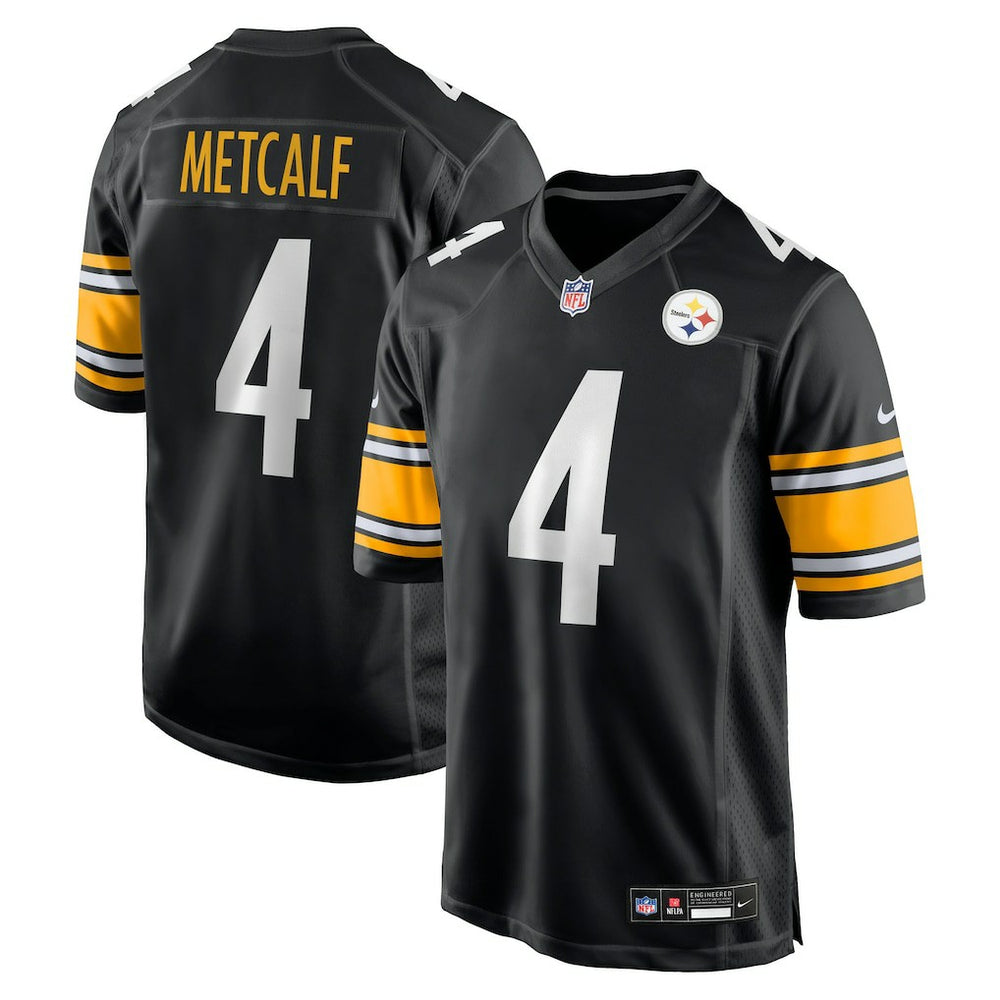DK Metcalf Pittsburgh Steelers Youth Game Jersey Black | Nike for Sale