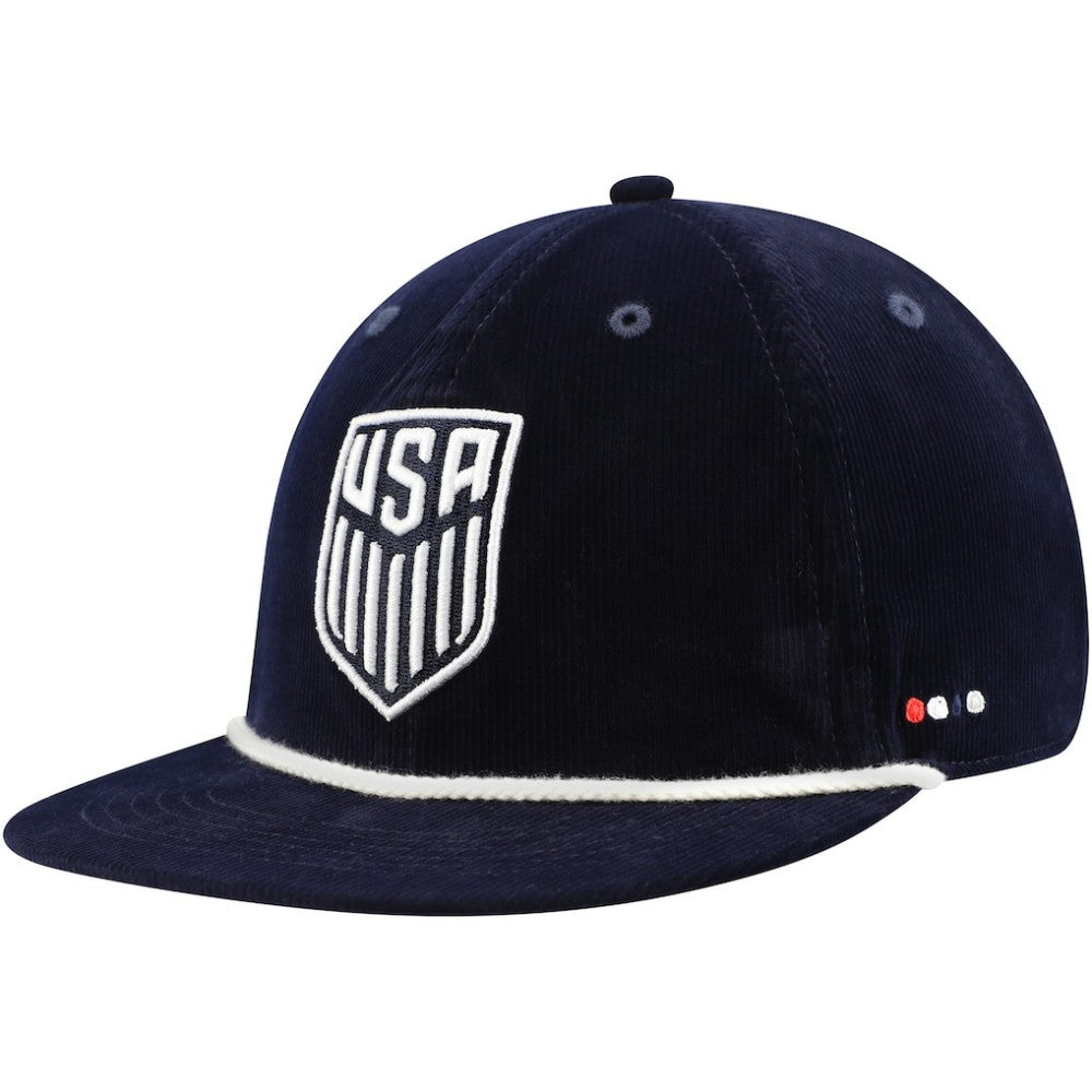 USMNT Unisex Snow Beach Corduroy Adjustable Hat Navy - FIFA World CUP