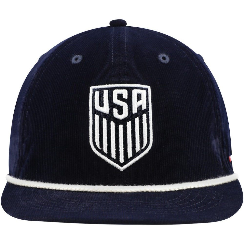 USMNT Unisex Snow Beach Corduroy Adjustable Hat Navy - FIFA World CUP