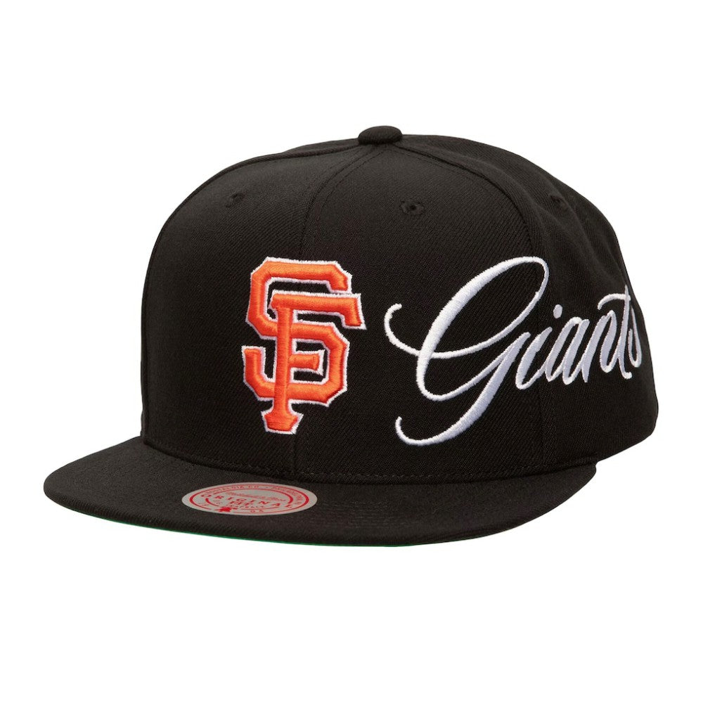 San Francisco Giants Mitchell & Ness Just Don x MLB Lux Script Snapback Hat - MLB