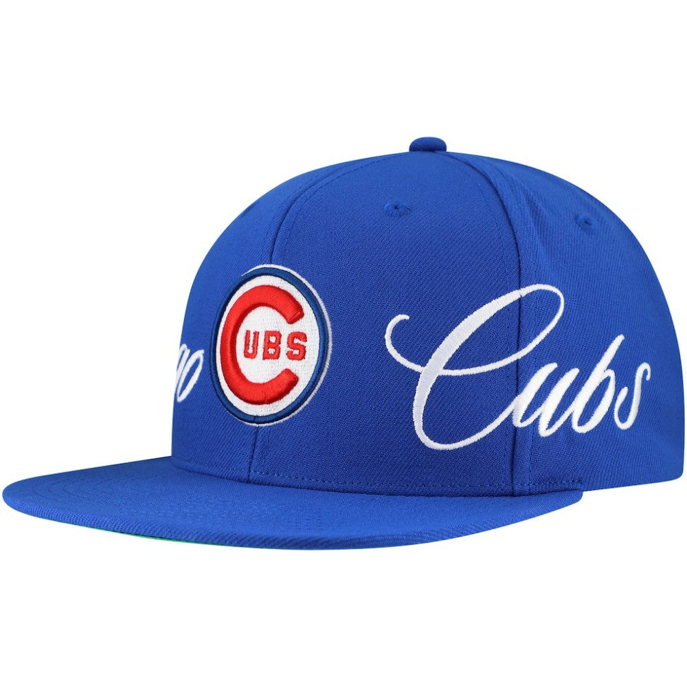 Chicago Cubs Mitchell & Ness Just Don x MLB Lux Script Snapback Hat - MLB