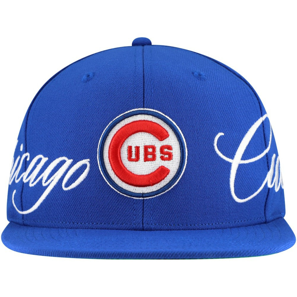 Chicago Cubs Mitchell & Ness Just Don x MLB Lux Script Snapback Hat - MLB