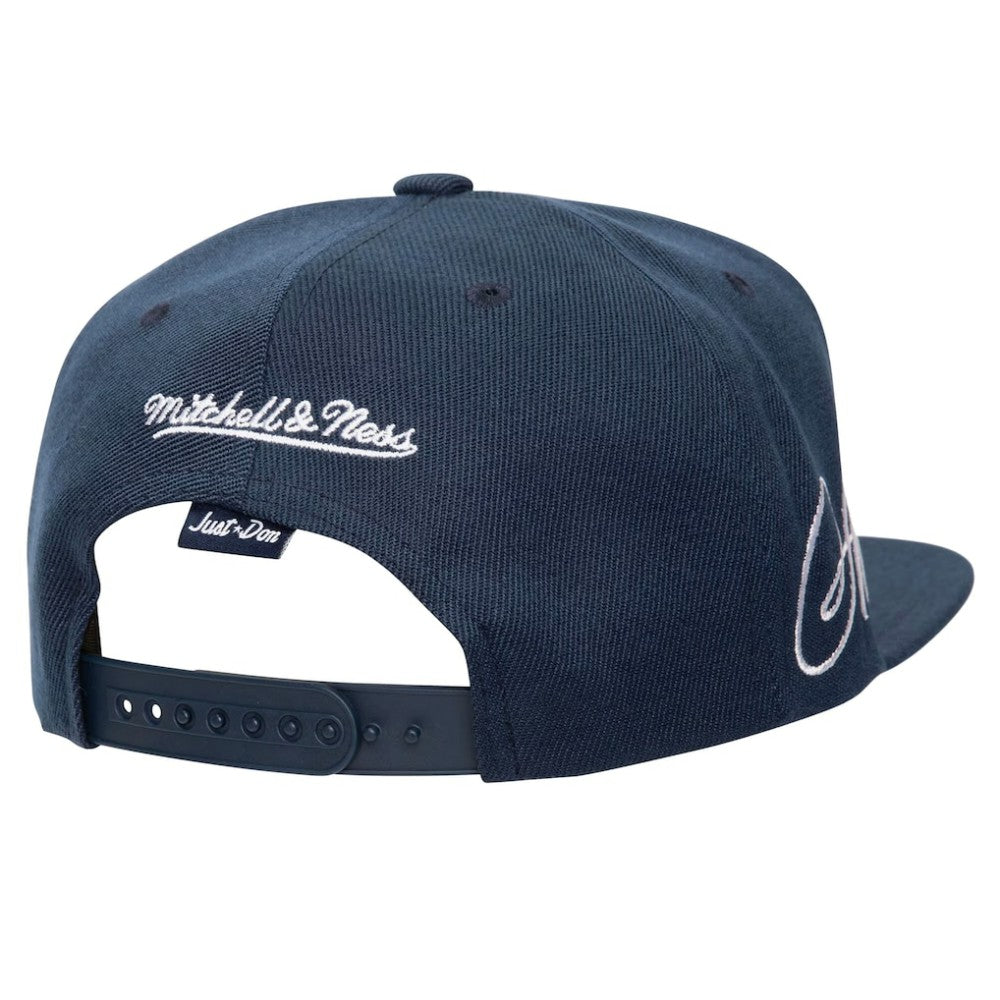 Atlanta Braves Mitchell & Ness Just Don x MLB Lux Script Snapback Hat - MLB