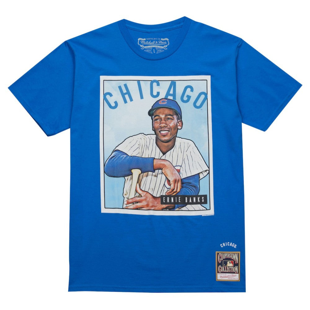 Ernie Banks Chicago Cubs Mitchell & Ness Cooperstown Collection Collectors Connection T-Shirt - MLB