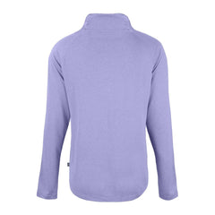 Minnesota Vikings Cutter & Buck Women's Coastline Epic Comfort Eco Recycled Funnel Neck Raglan Pullover Sweatshirt Lavender | NFL