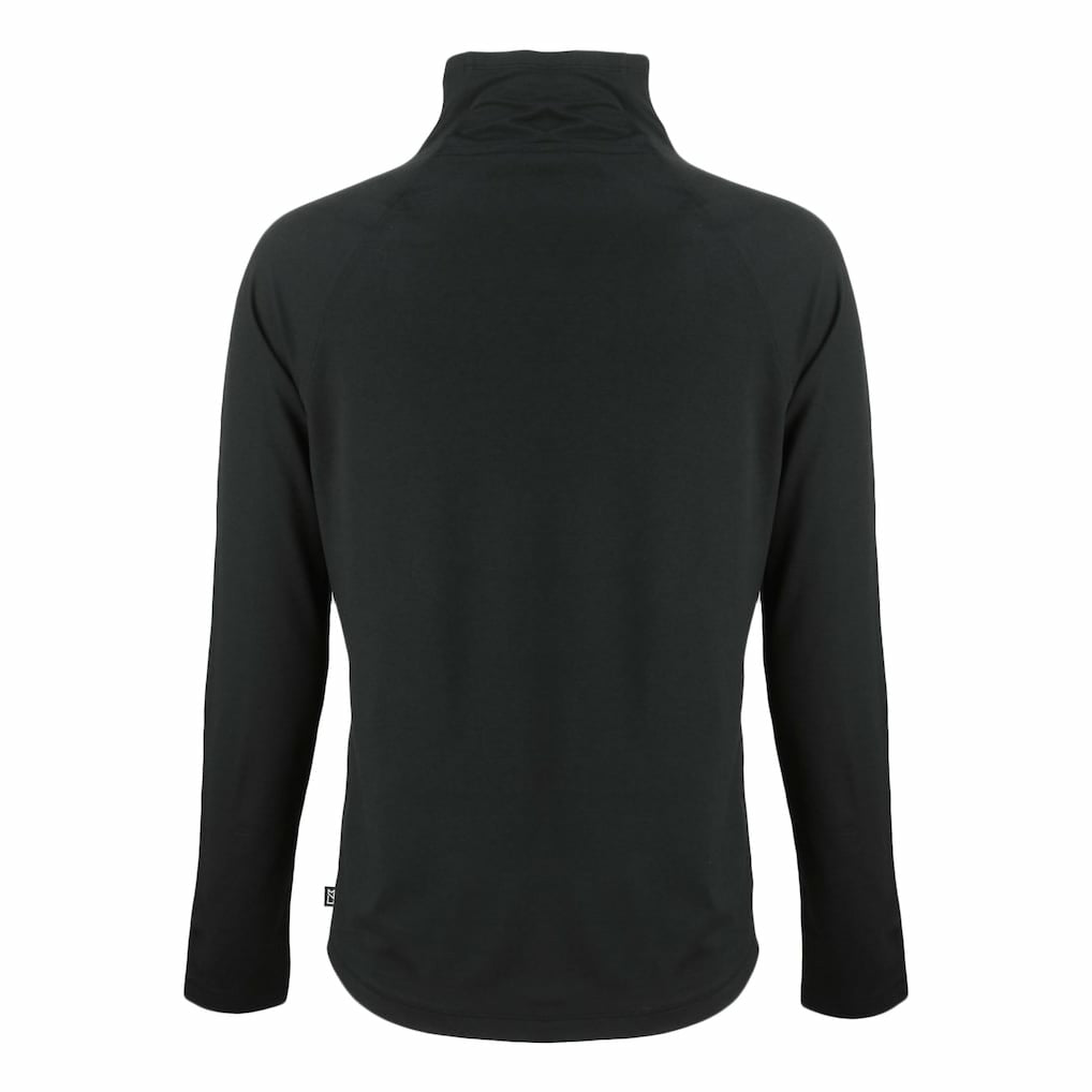 San Francisco 49ers Cutter & Buck Women's Coastline Epic Comfort Eco Recycled Funnel Neck Raglan Pullover Sweatshirt Black | NFL
