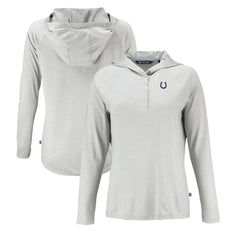 Indianapolis Colts Cutter & Buck Women's Coastline Epic Comfort Eco Recycled Raglan Pullover Hoodie Gray | NFL