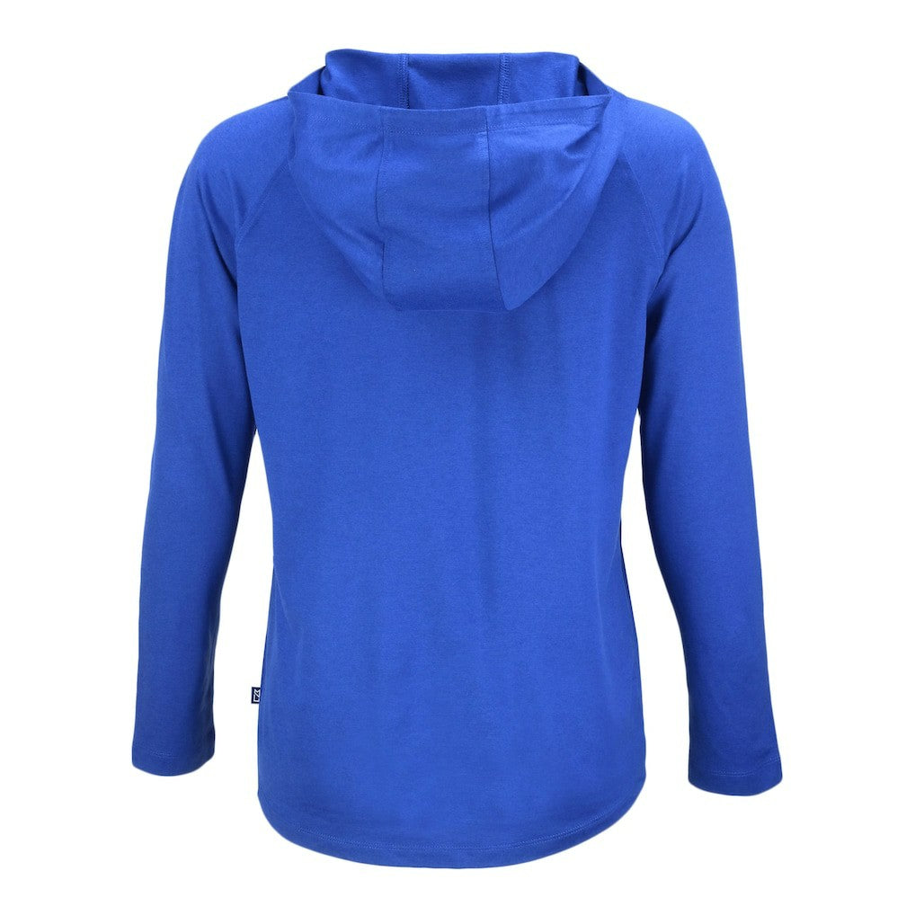 Indianapolis Colts Cutter & Buck Women's Coastline Epic Comfort Eco Recycled Raglan Pullover Hoodie Royal | NFL