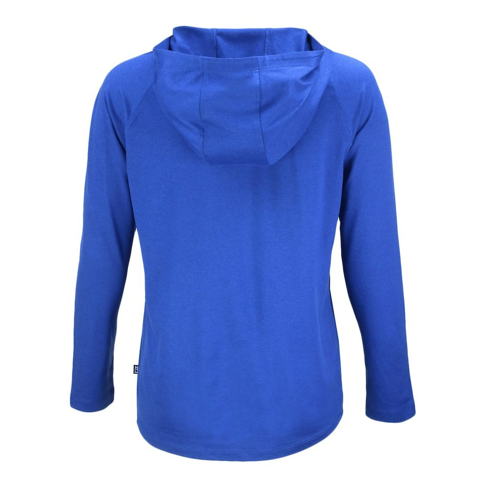 Indianapolis Colts Cutter & Buck Women's Coastline Epic Comfort Eco Recycled Raglan Pullover Hoodie Royal | NFL