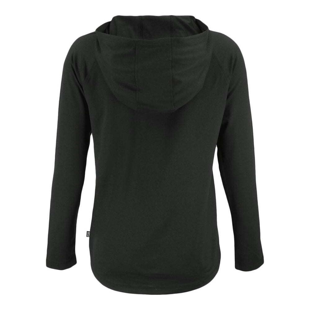 Detroit Lions Cutter & Buck Women's Coastline Epic Comfort Eco Recycled Raglan Pullover Hoodie Black | NFL