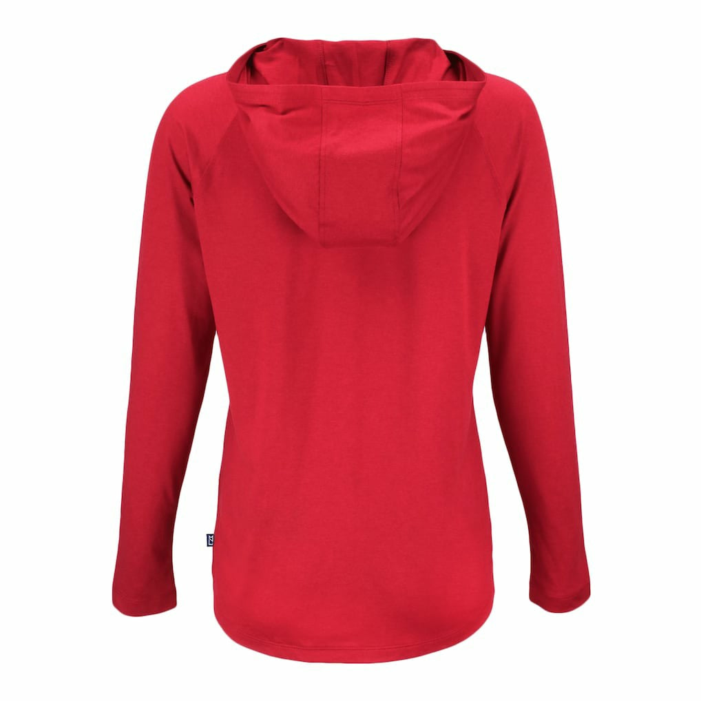 Kansas City Chiefs Cutter & Buck Women's Coastline Epic Comfort Eco Recycled Raglan Pullover Hoodie Red | NFL