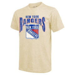 Artemi Panarin New York Rangers Majestic Threads Dynasty Name & Number Tri-Blend T-Shirt - Cream - NHL