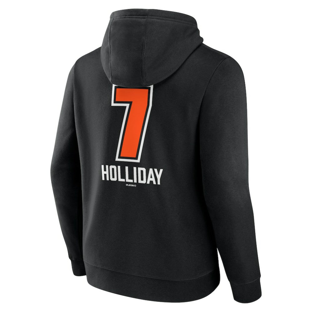 Jackson Holliday Baltimore Orioles Fastball Player Name & Number Pullover Hoodie - MLB