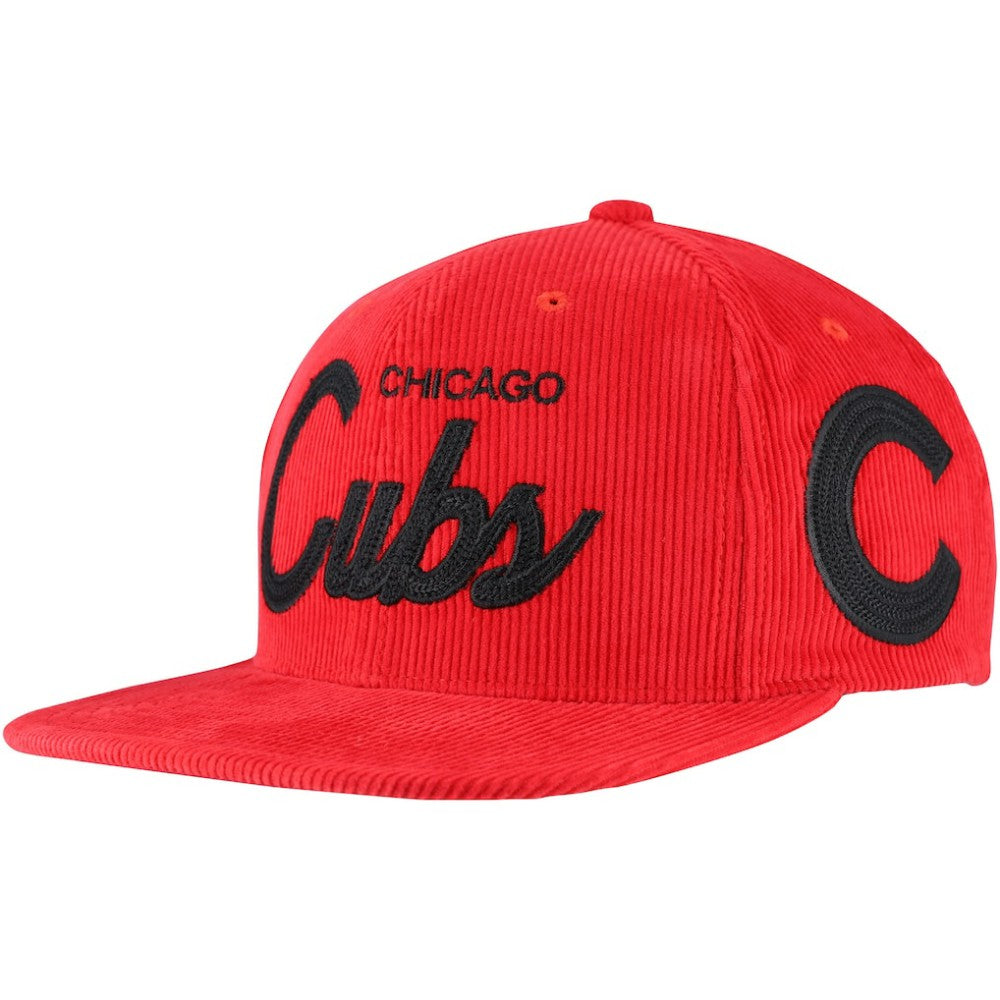 Mitchell & Ness  Chicago Cubs Male Adult Corduroy Snapback Hat - MLB
