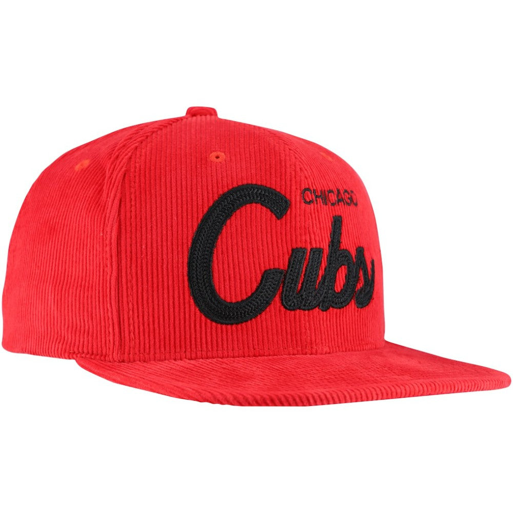 Mitchell & Ness  Chicago Cubs Male Adult Corduroy Snapback Hat - MLB