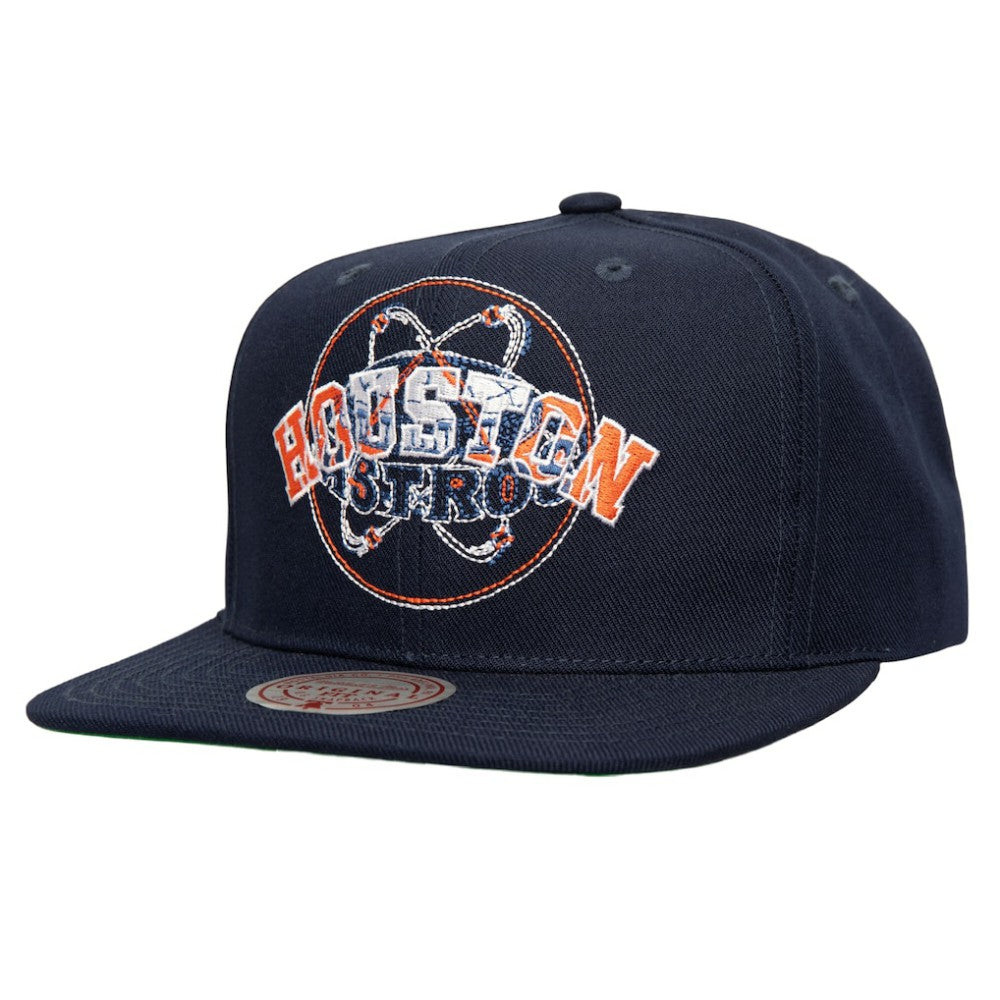 Houston Astros Mitchell & Ness Double Up Snapback Hat - MLB