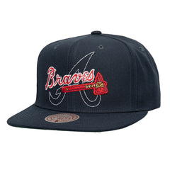 Atlanta Braves Mitchell & Ness Double Up Snapback Hat - MLB