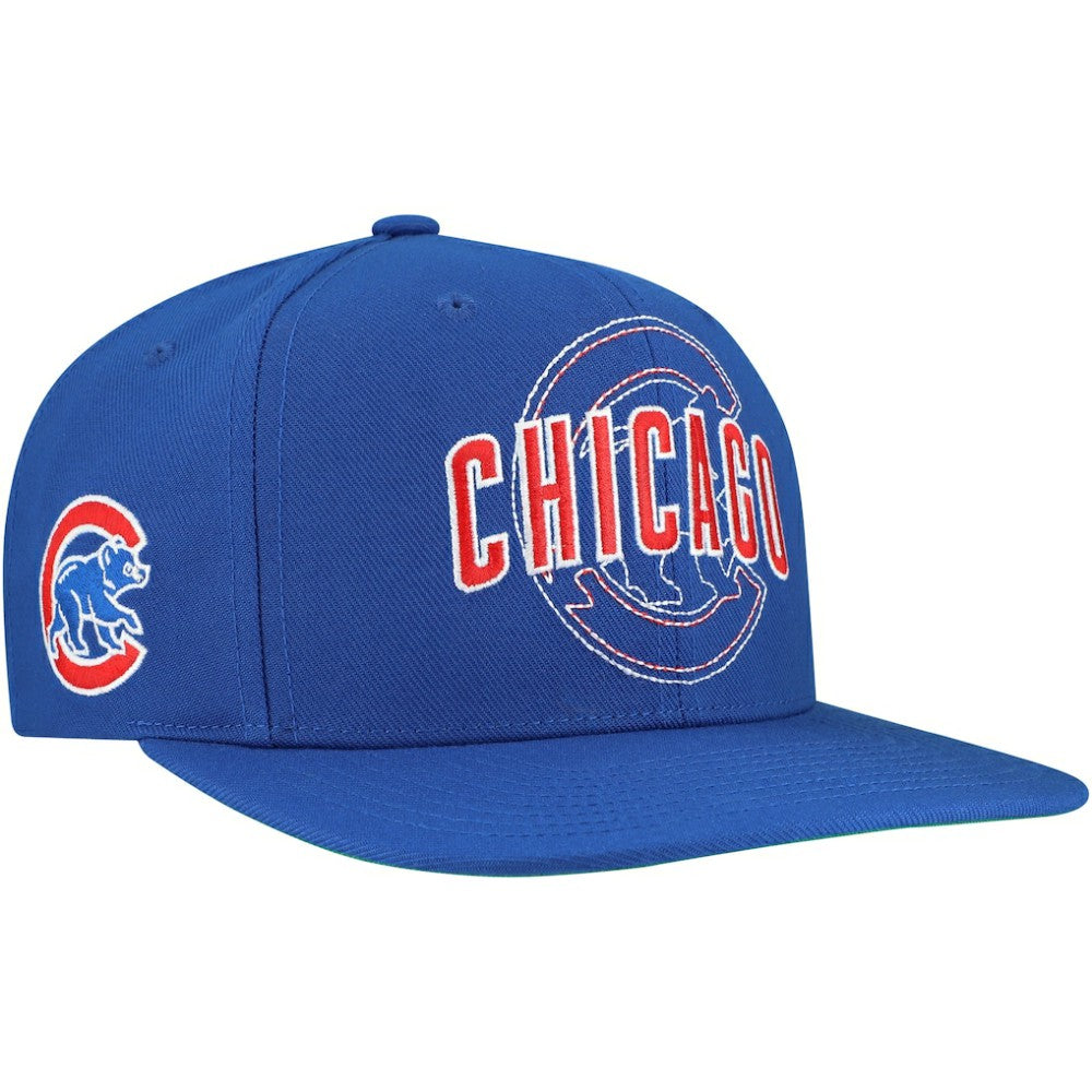 Chicago Cubs Mitchell & Ness Double Up Snapback Hat - MLB