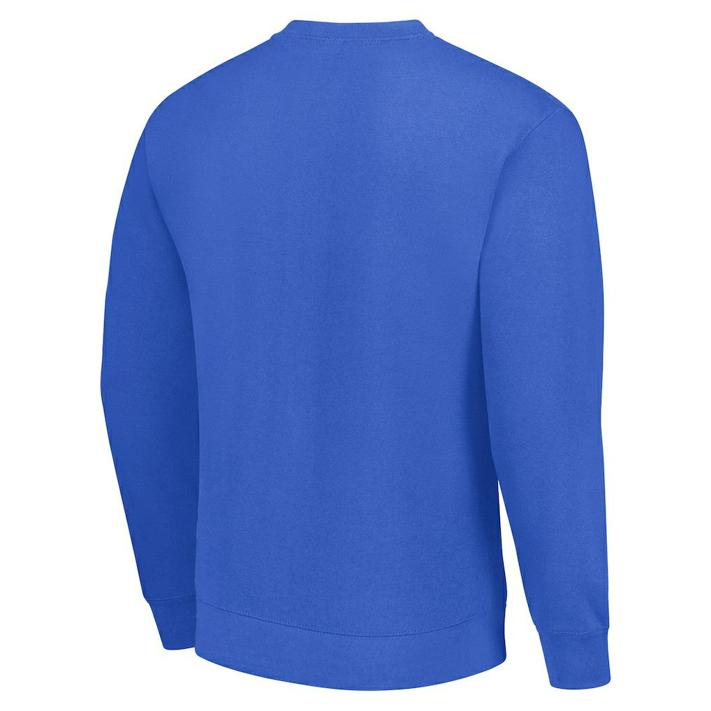 Buffalo Bills Starter Half Helmet Team Graphic Tri-Blend Fleece Pullover Sweatshirt Royal | NFL