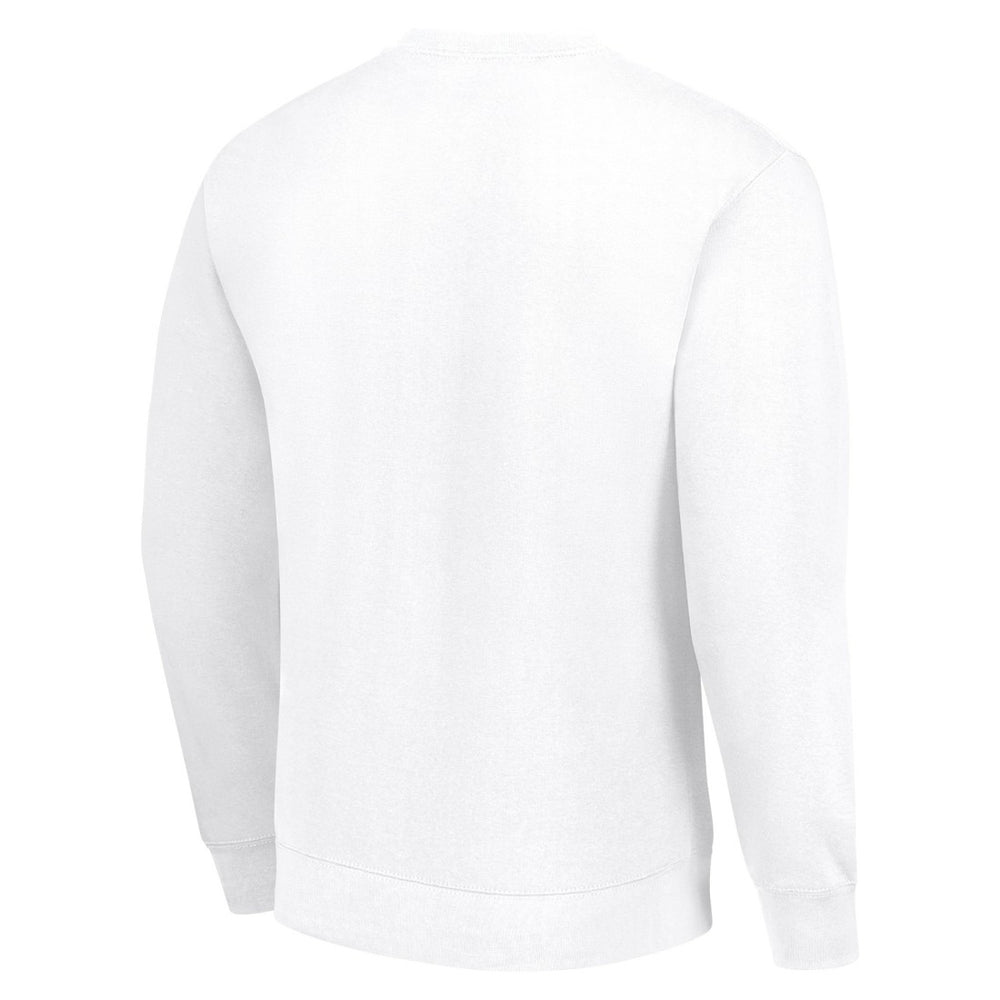 Minnesota Vikings Starter Half Helmet Team Graphic Tri-Blend Fleece Pullover Sweatshirt White | NFL