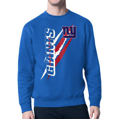 New York Giants Starter Color Scratch Team Graphic Fleece Pullover Sweatshirt Royal | NFL