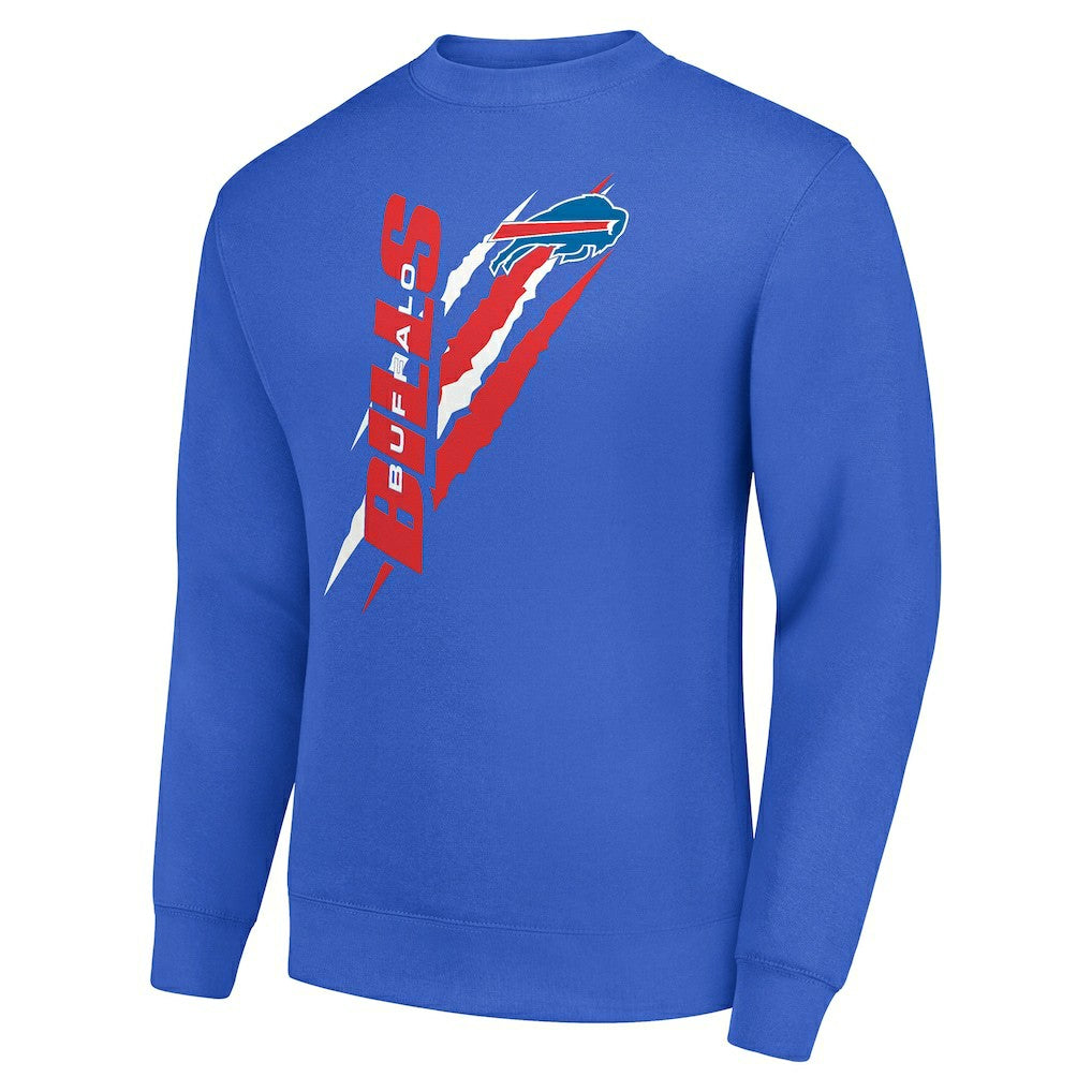 Buffalo Bills Starter Color Scratch Team Graphic Fleece Pullover Sweatshirt Royal | NFL