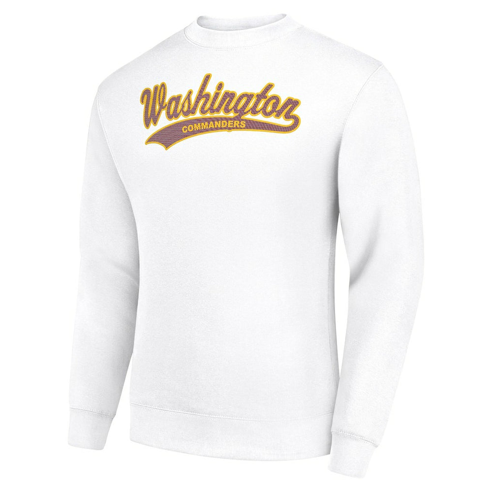 Washington Commanders Starter Tailsweep Team Graphic Tri-Blend Fleece Pullover Sweatshirt White | NFL