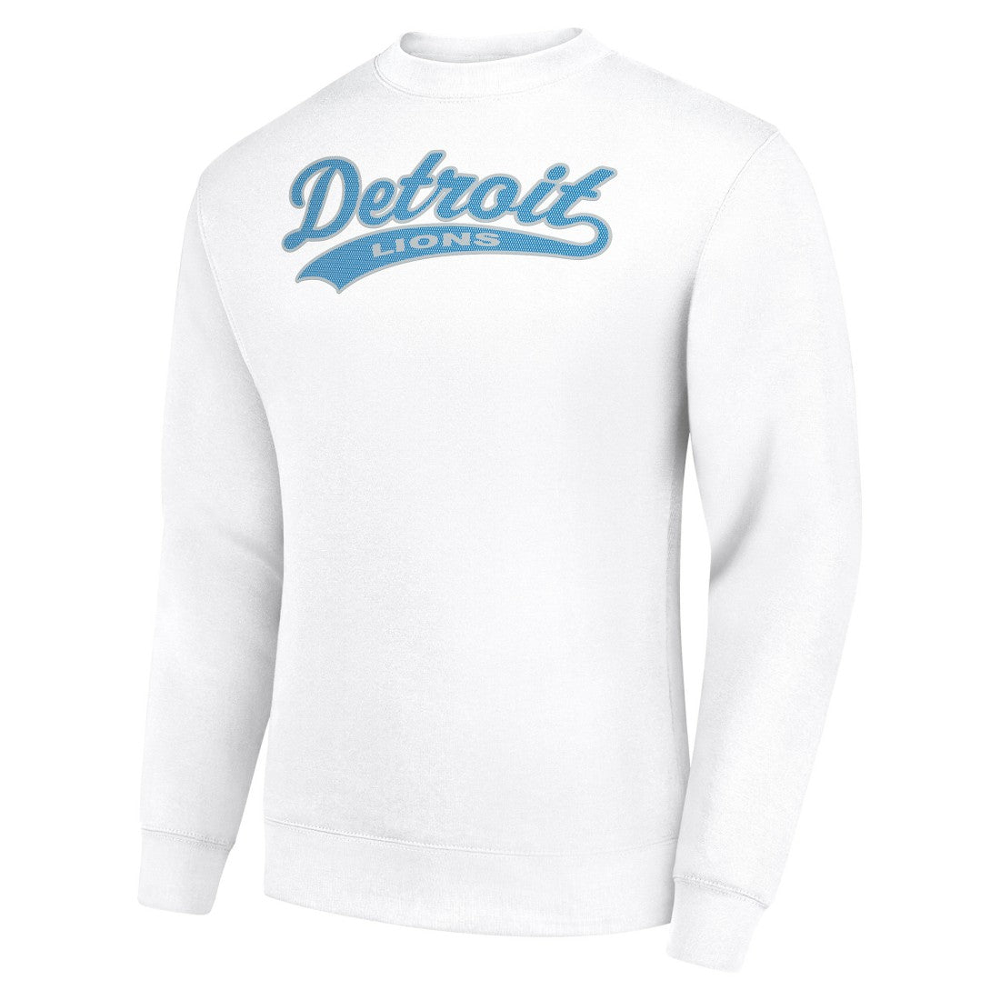 Detroit Lions Starter Tailsweep Team Graphic Tri-Blend Fleece Pullover Sweatshirt White | NFL