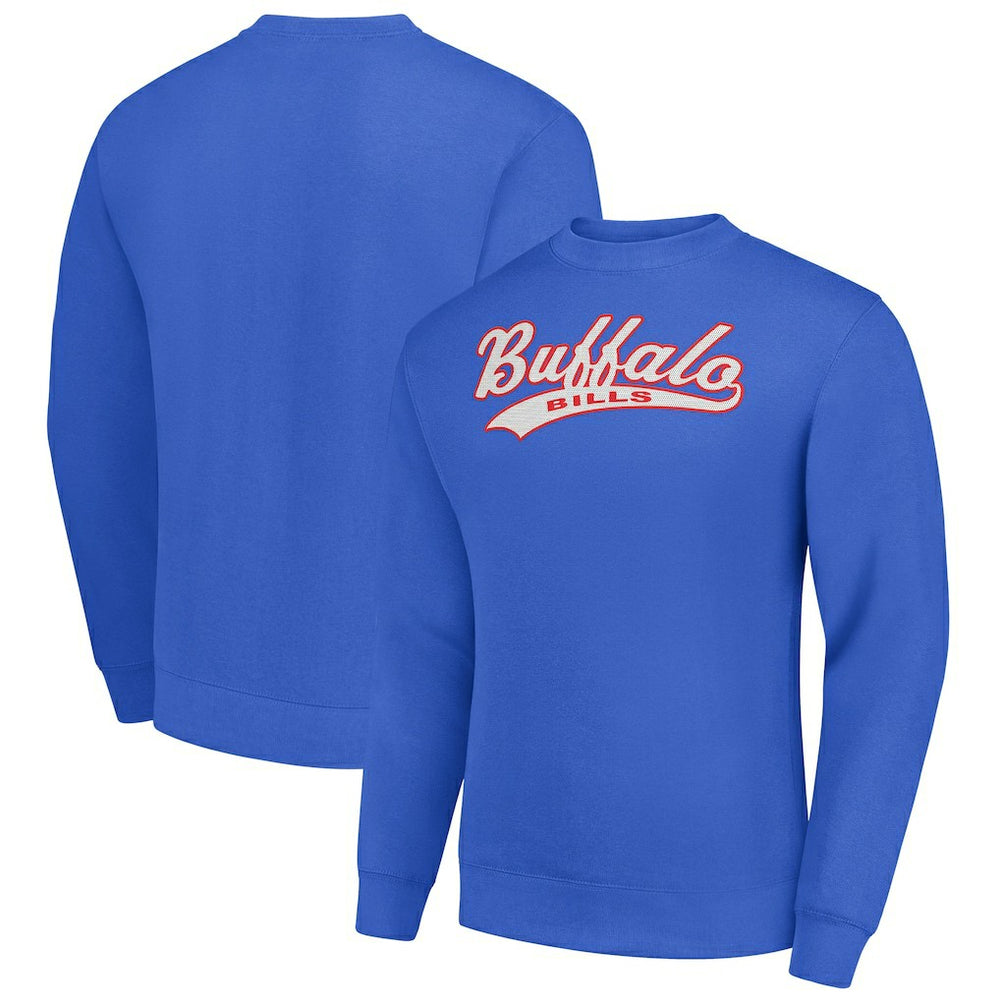 Buffalo Bills Starter Tailsweep Team Graphic Tri-Blend Fleece Pullover Sweatshirt Royal | NFL