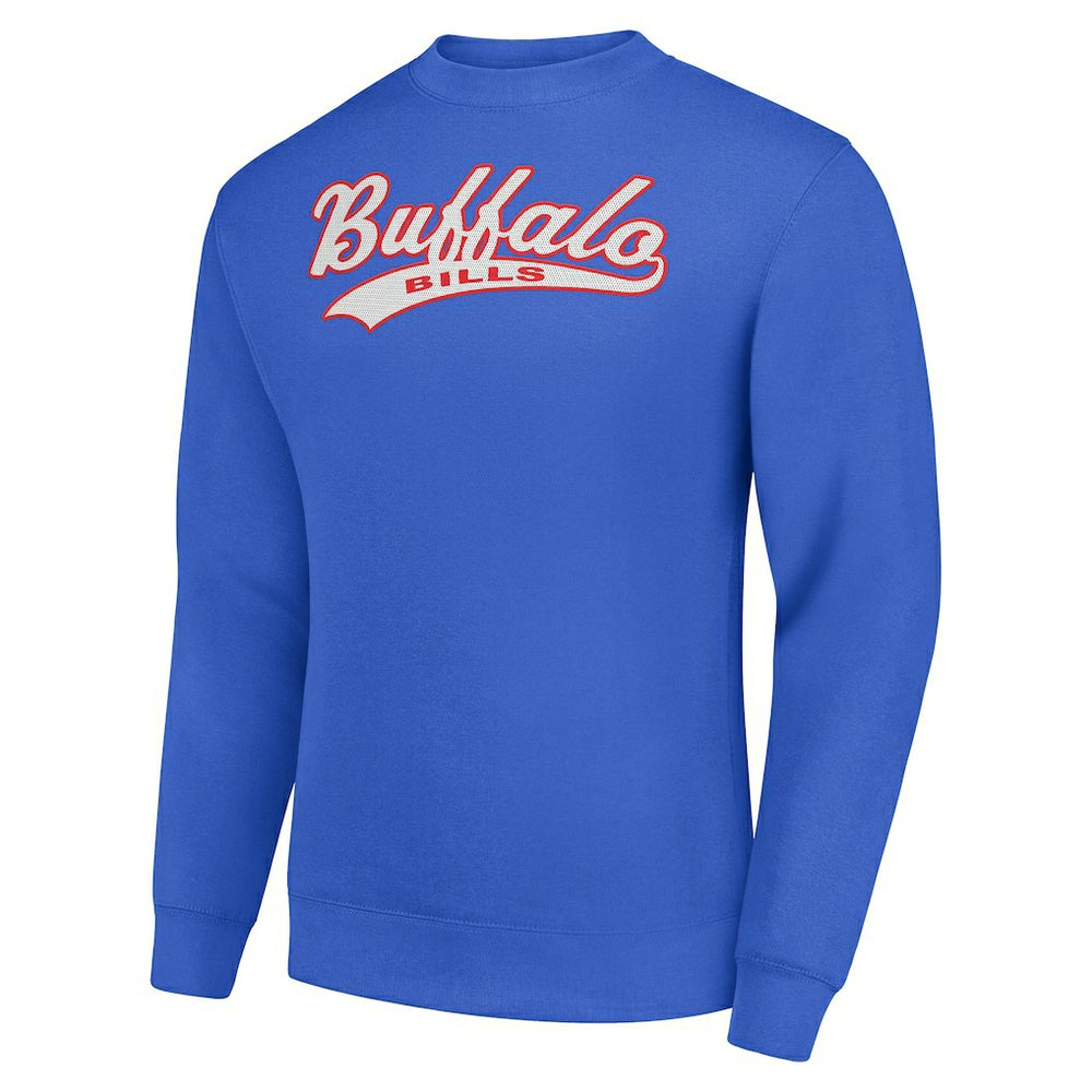 Buffalo Bills Starter Tailsweep Team Graphic Tri-Blend Fleece Pullover Sweatshirt Royal | NFL