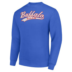 Buffalo Bills Starter Tailsweep Team Graphic Tri-Blend Fleece Pullover Sweatshirt Royal | NFL