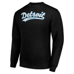 Detroit Lions Starter Tailsweep Team Graphic Fleece Pullover Sweatshirt Black | NFL