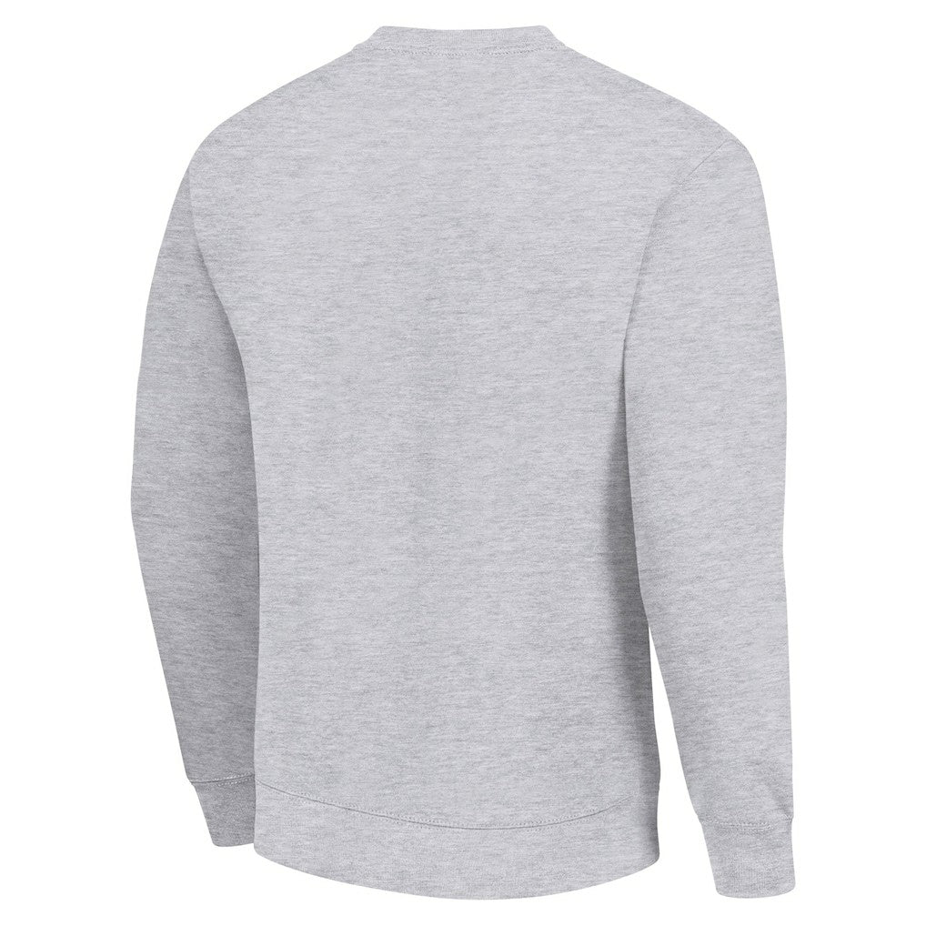Minnesota Vikings Starter Half Ball Team Graphic Tri-Blend Fleece Pullover Sweatshirt Heather Gray | NFL
