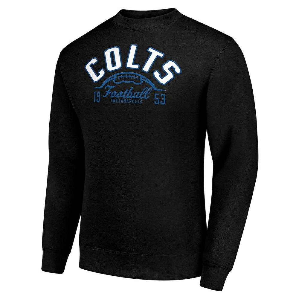 Indianapolis Colts Starter Half Ball Team Graphic Fleece Pullover Sweatshirt Black | NFL