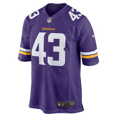 Andrew Van Ginkel Minnesota Vikings Team Game Jersey Purple | Nike for Sale