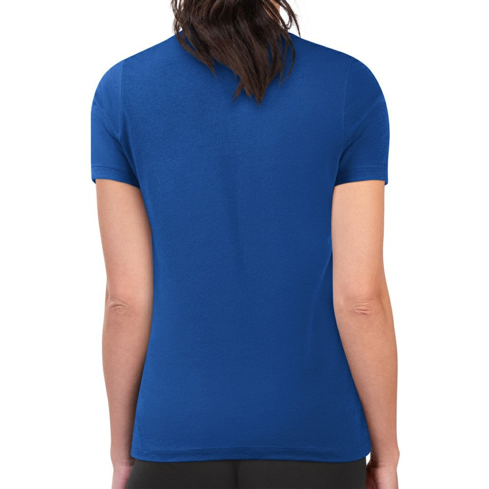Texas Rangers G-III 4Her by Carl Banks Women's Super-Slim Fit Lightweight Collage Team Graphic Crew Neck T-Shirt - MLB