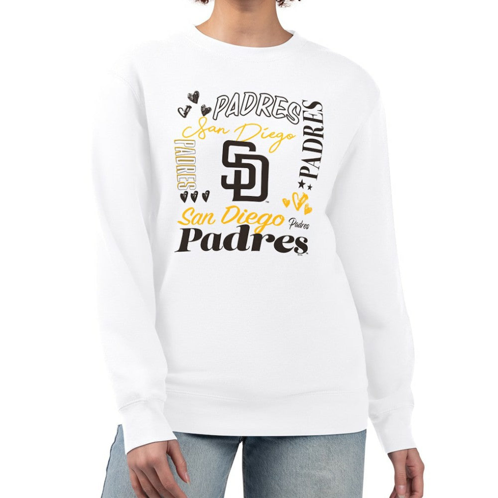 San Diego Padres G-III 4Her by Carl Banks Women's Collage Team Graphic Fleece Pullover Hoodie - MLB