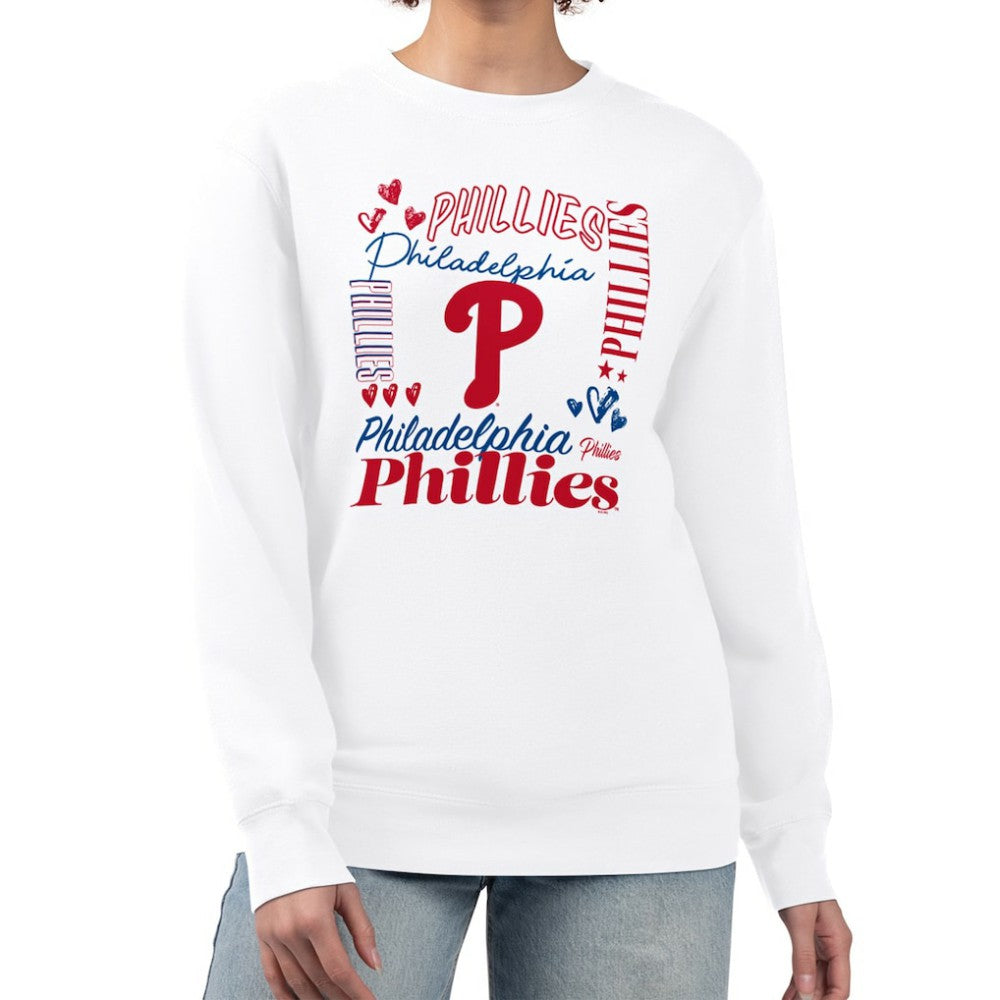 Philadelphia Phillies G-III 4Her by Carl Banks Women's Collage Team Graphic Fleece Pullover Hoodie - MLB