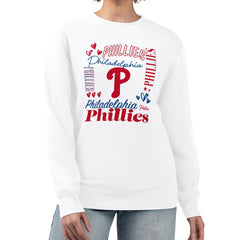 Philadelphia Phillies G-III 4Her by Carl Banks Women's Collage Team Graphic Fleece Pullover Hoodie - MLB